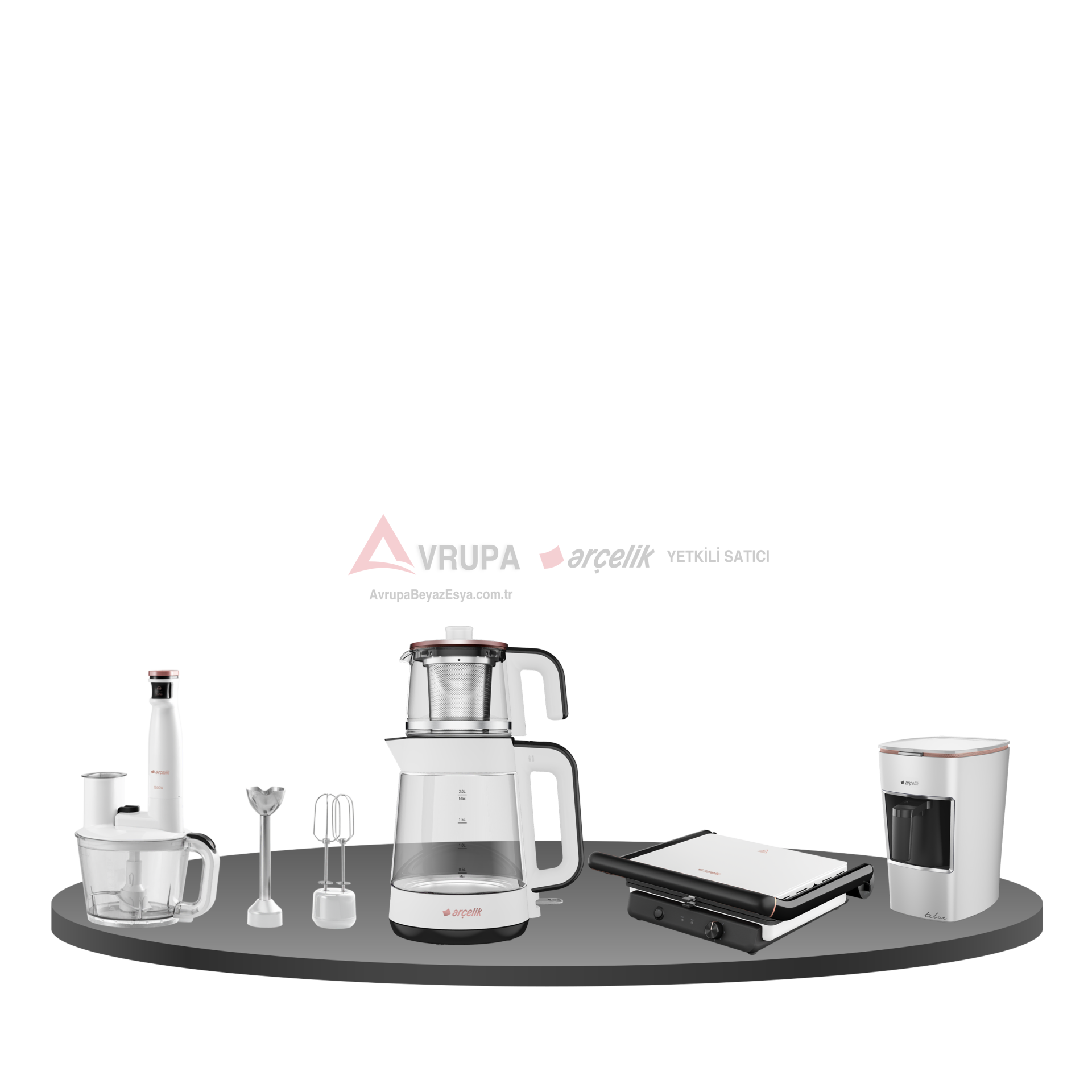 ARÇELİK RESİTAL® DERİN BEYAZ MUTFAK SERİSİ 4'LÜ SET