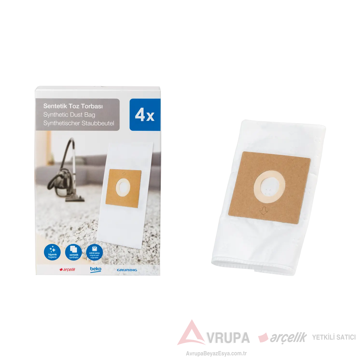 ORJİNAL ARÇELİK S 4540 TRB 6986 Toz Torbası Toz Torbası 4 ADET